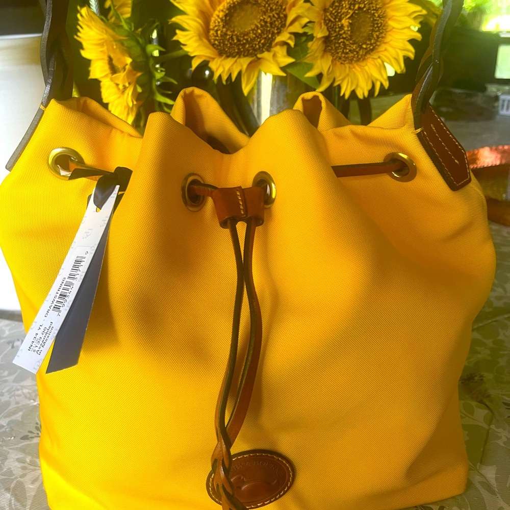 Dooney and Bourke drawstring satchel bag